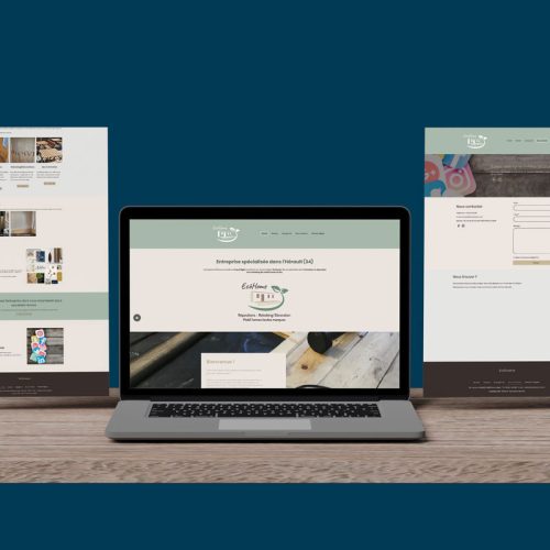 Présentation mockup site web "Ecôhome"